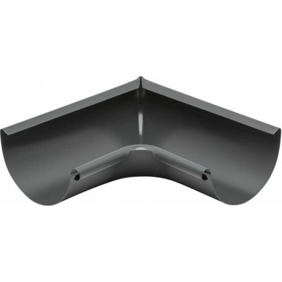 KJG Žľabový roh vnútorný 200 mm šírka žľabu 80 mm pozink RAL 7016 antracit