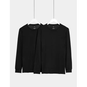 Marks & Spencer Леко затоплящи термо потници, 2 бр. Marks & Spencer Marks & Spencer | Cheren | МЪЖЕ | S