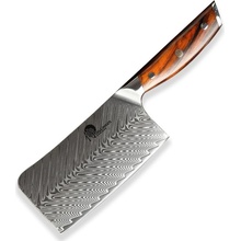 Dellinger čínsky nôž Cleaver 165 mm Rose-Wood Damascus