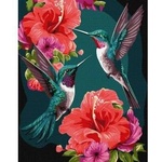 Ideyka Painting by numbers - Emerald Hummingbirds