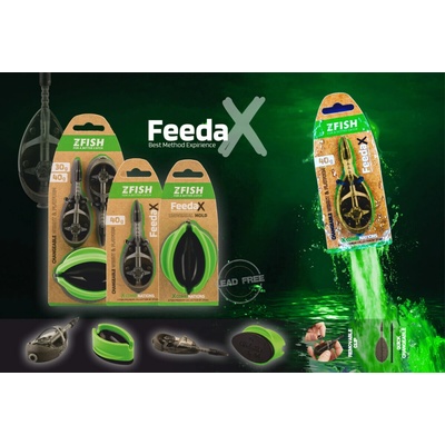 Zfish Krmítko Method Feeder FeedaX Set + Formička 30 g + 40 g
