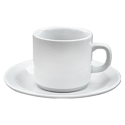 Jin bo yang HORECANO-BASICS-Чаша за чай с чинийка 320cc (BN-017) (016737)