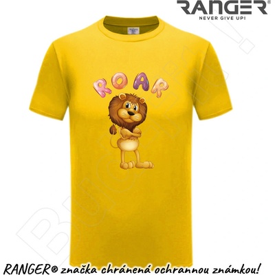 Ranger tričko motív Roar žltá