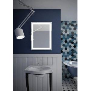 Dubiel Vitrum Focus правоъгълно LED огледало с обръщаемо лице 60x80 см (5905241005256)