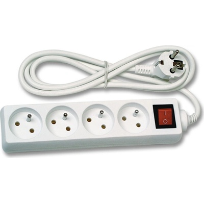 Ecolite Prodlužovací kabel 1.5m, 4zásuvky s vypínačem Ecolite FK4-1.5