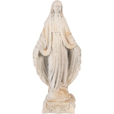 Keramická dekorační figurka panenka Marie s patinou – 17x12x41 cm