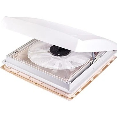 Strešné okno Thule Vent, 400 × 400 mm, s ventilátorom, 12 V farba biela priehľadná