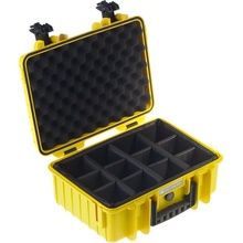 B&W Outdoor Cases Type 4000 Yellow divider system