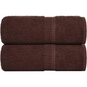 vidaXL Кърпи за пране FROGN 2 бр. Кафяви 30x30 см 360 г/м2 (136752)