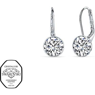 CRYSTalp Ocelové náušnice s krystaly Swarovski Diana 4119.CRY.E