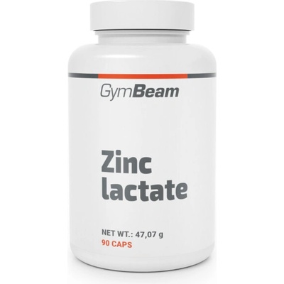 GymBeam Mliečnan zinočnatý 90 kapsúl