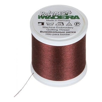 Vyšívací nitě PES Madeira Polyneon (400m) barva 1958 chestnut
