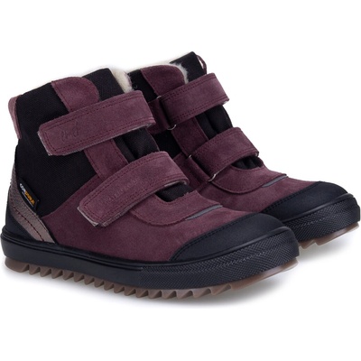 Emel dětské kozačky semišové fialové