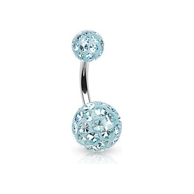 Šperky4U piercing do pupíku zdobený krystaly Swarovski BS01021-C – Zboží Dáma