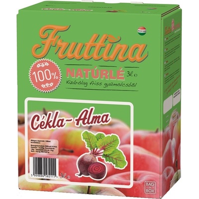 Fruttina 100% Ovocná šťava jablko, cvikla 3 l