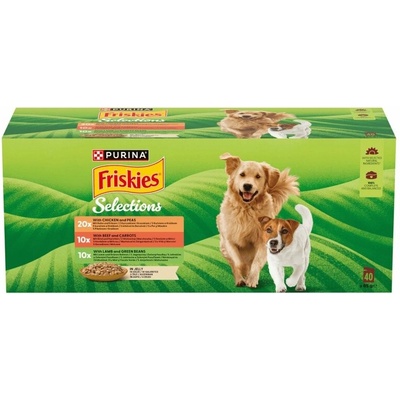 Friskies Adult multipack hovězí/kuře/jehněčí v želé 40 x 85 g