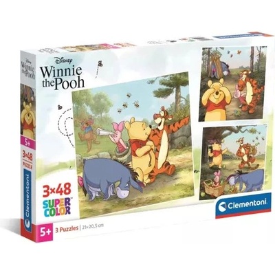 Clementoni Clementoni: Мечо Пух пъзел - 3 в 1 (25063)