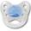 Dentistar Силиконова залъгалка с халка Dentistar Art - Кит, размер 1 (22201)