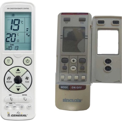 General Sinclair y512sb, ash-09ae, ash-12ae - луксозно с подсветка дистанционно управление (y512sb, ash-09ae, ash-12ae)