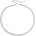 Ornamenti wide flat silver ORM150004
