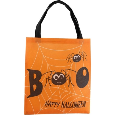 Halloweenska taška, oranžovo-čierna, 30 cm