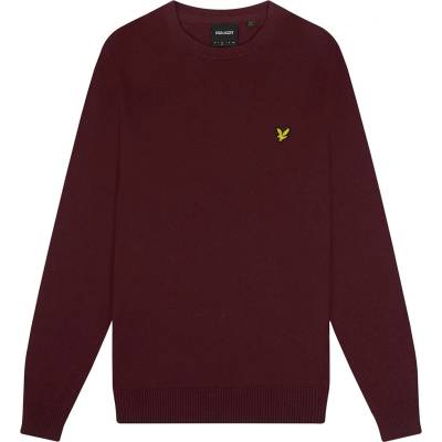 Lyle & Scott Блуза Lyle and Scott Merino Crew Knit Sweater - Burgundy Z562