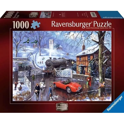 Ravensburger Пъзел Ravensburger от 1000 части - Жлезопътен прелез (12001270)