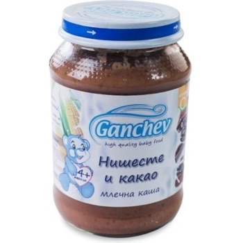 Ганчев пюре млечна каша нишесте и какао - 190 г