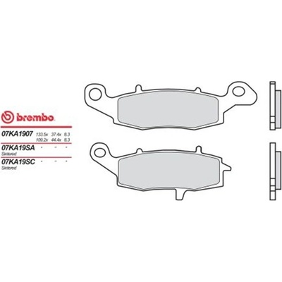 Přední brzdové destičky Brembo Suzuki 750 GSR 2011 - 2016 směs SA – Sleviste.cz