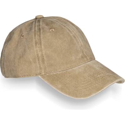 Beechfield B 655 Vintage 6 panelová nízkoprofilová COT530655z3799-vintage sto Stone vintage