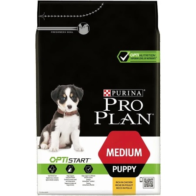 PURINA Pro Plan Puppy Medium - с пиле, за малки кученца от средни породи, 12kg