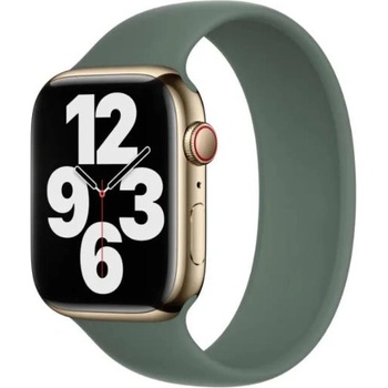 Apple Оригинална силиконова каишка за Apple Watch 44мм, 45мм, 46мм, Ultra, Ultra 2, Ultra 3 49 - Apple Eucalyptus Solo Loop Band Size 11 (разопакован) (MN513ZM/A)