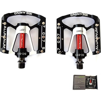 Image 1 of BikeSport BIKESPORT, PEDAL 3 Bearing; WEST BIKING; One-piece Alloy +CNC; ALUMINUM; 100*17*100mm (AM6186)