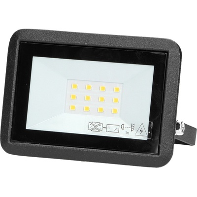 ORNO Reflektor LED BULLED AD-NL-6153BL4, 10W, 800lm, IP44, 4000K, čierny, hliník a sklo