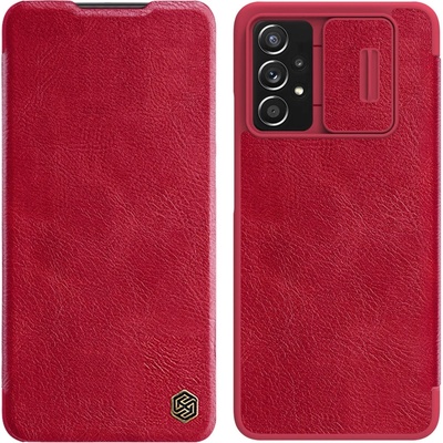 Nillkin Кожен калъф Nillkin Qin за Samsung Galaxy A73, червен (6902048237674)