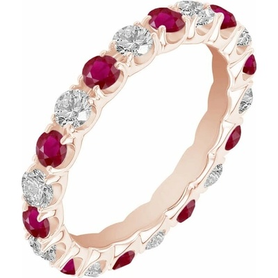 Eppi Eternity prsteň s rubínmi a diamantmi Briony R34712