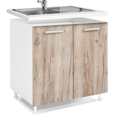 Matis Кухненски шкаф долен за мивка in d80 s сив дъб