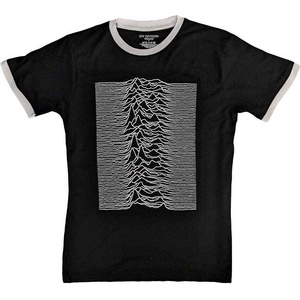 Joy Division Unknown Pleasures (Back Print) Ringer Тениска с къс ръкав Black XL (JDTS13MB04)