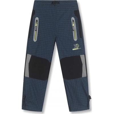 Kugo chlapčenské outdoorové nohavice G9740 tyrkysová/ signálna aplikácia Tyrkysová
