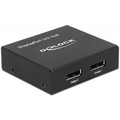 Сплитер DeLock, DisplayPort 1.2 Splitter 1 x DisplayPort in - 2 x DisplayPort out 4K (87691)