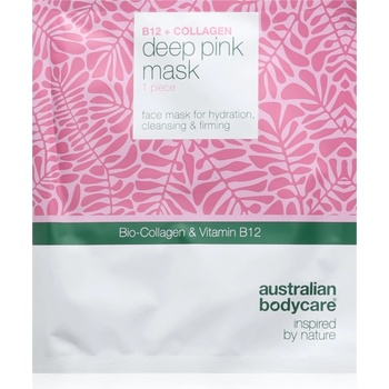 Australian Bodycare B12 + Collagen платнена маска за хидратиране и изпъване на кожата