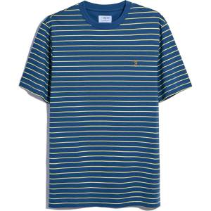 Farah Тениска Farah Oakland Stripe T-Shirt - Blue
