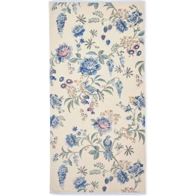 Pip Studio Secret Garden bavlněná froté osuška bílo modrá 70 x 140 cm