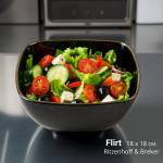 Ritzenhoff & Breker Порцеланова салатиера Flirt, квадратна, черна 18 х 18 см. Ritzenhoff & Breker
