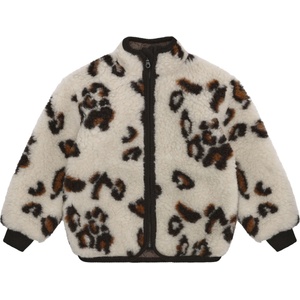 Huttelihut Детско вълнено яке Huttelihut Kid's Jacket Wool Teddy Jacq Lining Wool jacket - Cement - размер 140 (EU) (703-7723-0119)