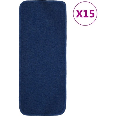 vidaXL Противоплъзгащи стелки за стълби, 15 бр, 60x25 см, нейви синьо (B.V.)