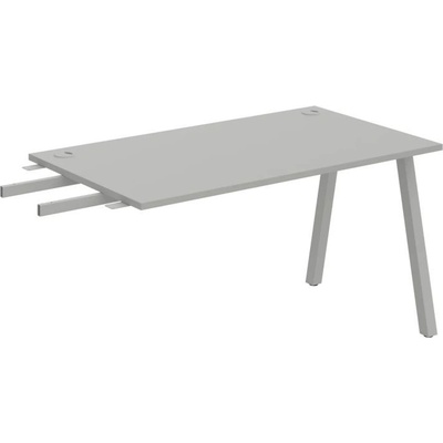 OFFICE PRO s.r.o. HOBIS prídavný stôl do uhla - US A 1400 RU, hĺbka 80 cm, šedá