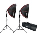 Redhead 2 x softbox 2 x stativ 90 cm R-SOCT 90 RGB