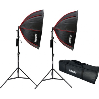 Redhead 2 x softbox 2 x stativ 90 cm R-SOCT 90 RGB