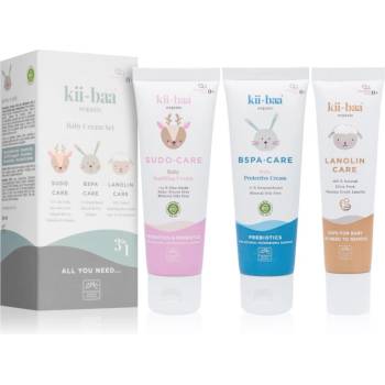 kii-baa® organic Baby Baby Cream Set подаръчен комплект за деца от раждането им